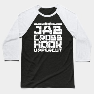 Aged Jab Cross Hook Uppercut Baseball T-Shirt